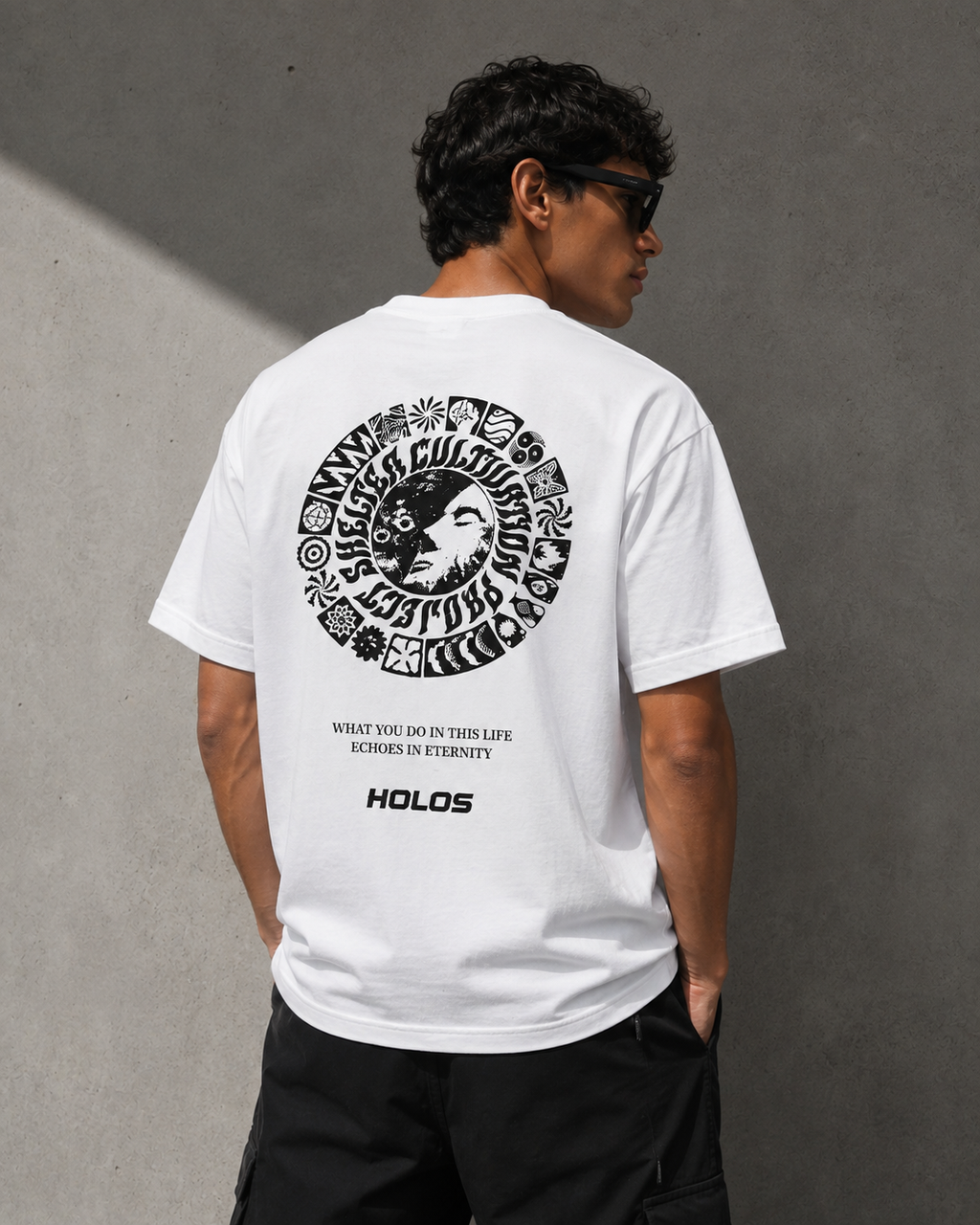 ECHOES TEE — WHITE