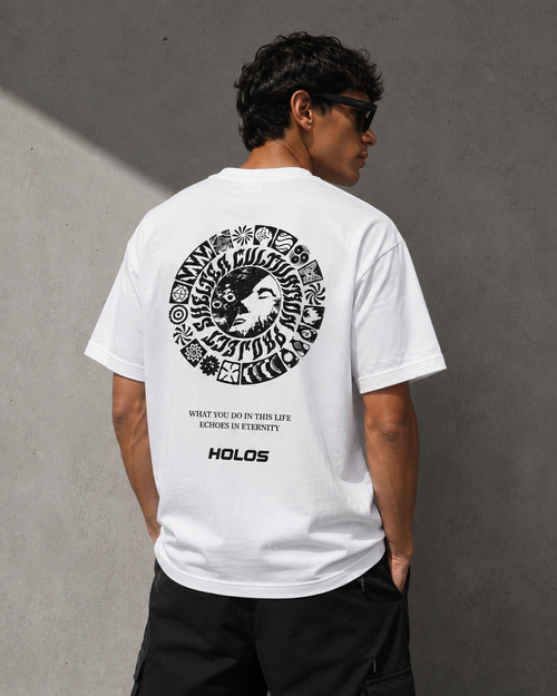 ECHOES TEE — WHITE