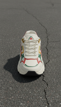 tenis chunky blancos suela asfalto mate